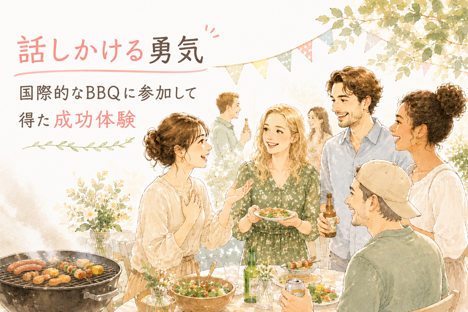 話しかける勇気|国際的なBBQに参加して得た成功体験